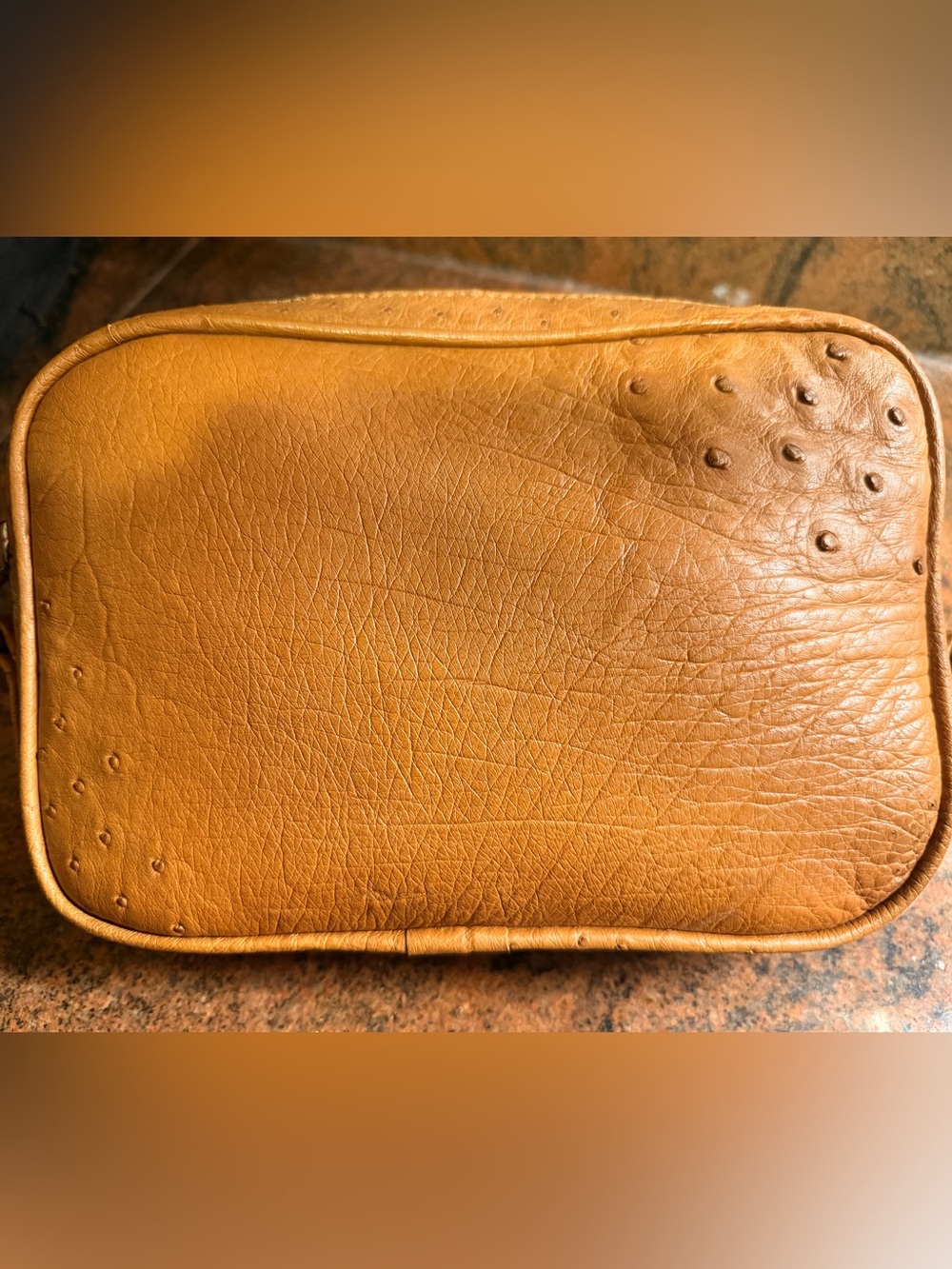 Men's Genuine Ostrich Exotic Business Clutch Wrist Bag -New